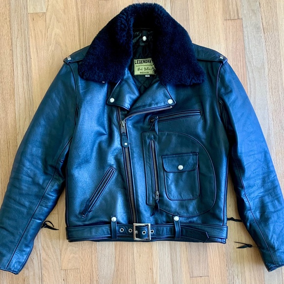 Legendary Black Stallion Buco horsehide motorcycle jacket